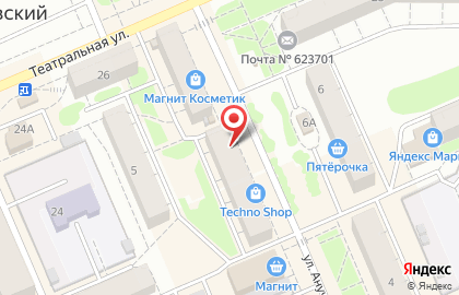 Телекоммуникационная компания МТС на улице Анучина, 3 в Берёзовском на карте