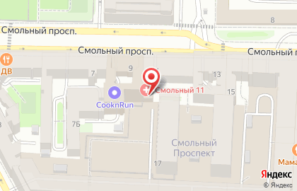 Смольный 11 на карте