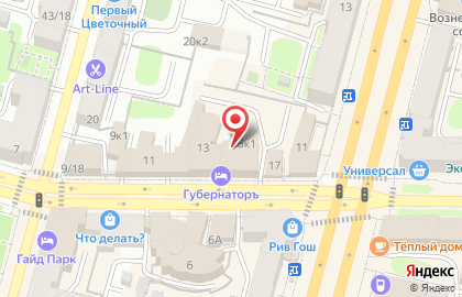 Отель ГубернаторЪ на карте