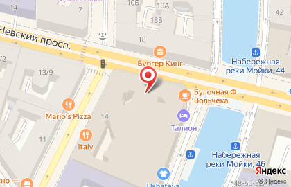 ЗАО Банкомат, КБ РосинтерБанк на Невском проспекте на карте