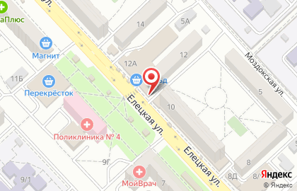 Фирменный магазин Ермолино на Елецкой улице на карте