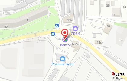 Пит-стоп Бензо-кафе в Первореченском районе на карте