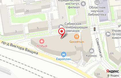 Торговая площадка Blizko в Железнодорожном районе на карте