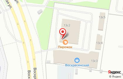 Магазин-пекарня Пирожок на Воскресенской улице на карте