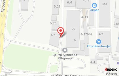Магазин межкомнатных и входных дверей Двери Регионов на улице Маршала Прошлякова на карте