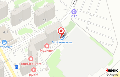 Ветеринарная клиника Мой питомец на карте