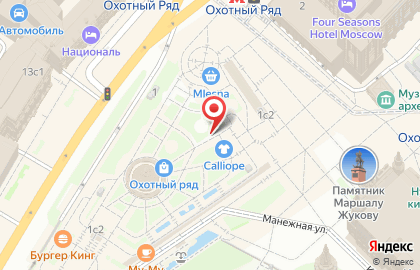 Федеральная сеть магазинов оптики Айкрафт в ТЦ Охотный ряд на карте