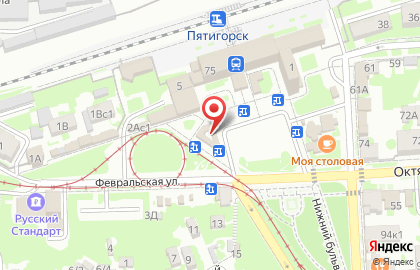 Магазин Семь печей на Февральской улице на карте