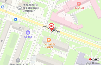 Указатель системы городского ориентирования №6208 по ул.Чаадаева, д.4 р на карте