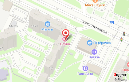 Салон красоты Люкс на проспекте Большевиков на карте