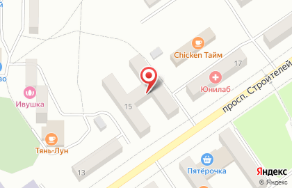 Скарлетт на проспекте Строителей на карте