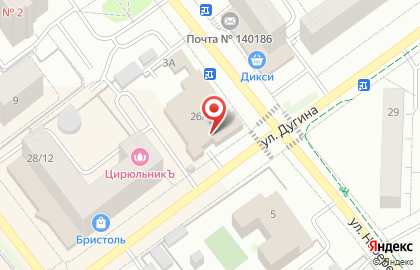 Атак в Жуковском на карте