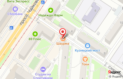 Киоск фруктов фруктов на проспекте Чайковского на карте