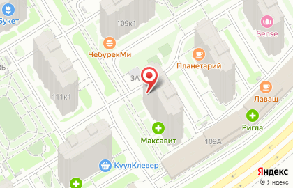 Магазин Бристоль на улице Академика Сахарова на карте