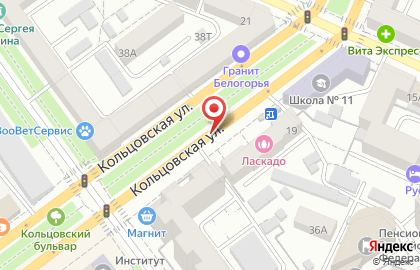 Барбершоп Площадка на Кольцовской улице на карте