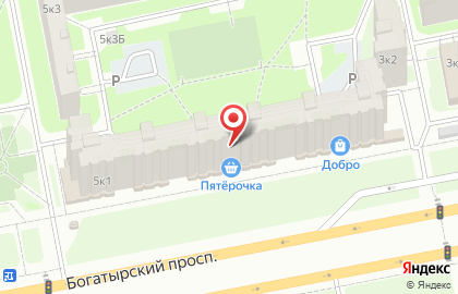 Ателье по Ремонту Одежды на Богатырском проспекте на карте