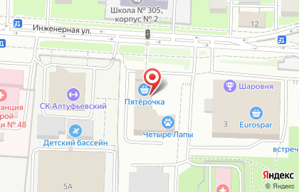 Парикмахерская Ника в Алтуфьевском районе на карте
