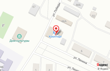 Универсам Коопторг на улице Победы на карте