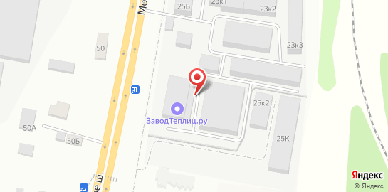 Строительная компания БрусГост на Московском шоссе на карте