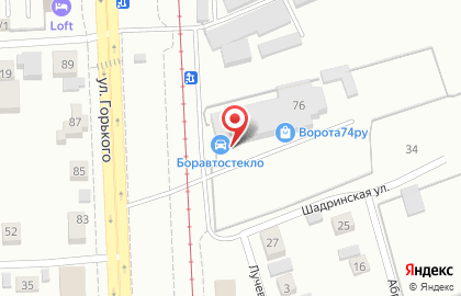Автосервис БОРАВТОСТЕКЛО на улице Горького на карте