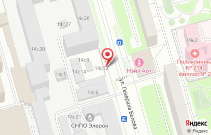 Автосервис Элерон в Северном Орехово-Борисово на карте