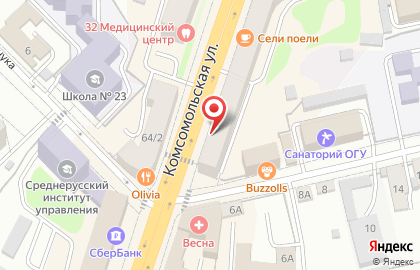 Магазин Тамбовчанка в Заводском районе на карте
