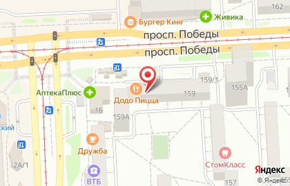 Банкомат Челиндбанк на проспекте Победы, 159 на карте