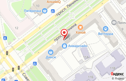 Сервисный центр Юнайт на проспекте Ленина на карте