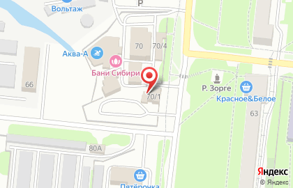 Автостоянка в Новосибирске на карте