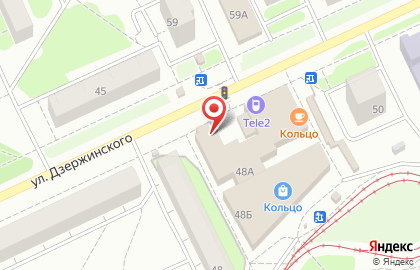 ТЦ Кольцо на улице Дзержинского на карте