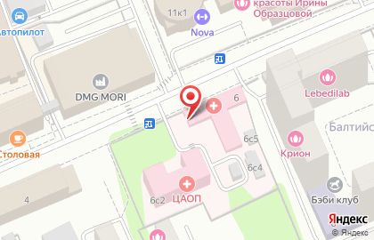 Поликлиника Московской городской онкологической больницы №62 на метро Войковская на карте
