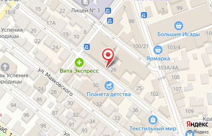 Мясная лавка в Астрахани на карте