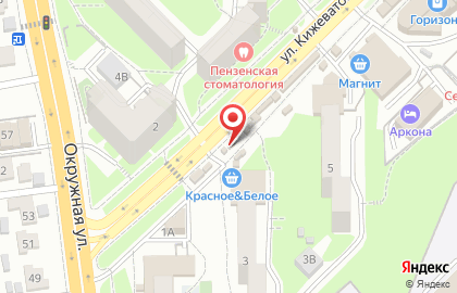 Киоск по продаже молочной продукции в Первомайском районе на карте