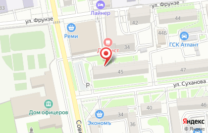 Транспортная компания Юпитер на улице Суханова на карте