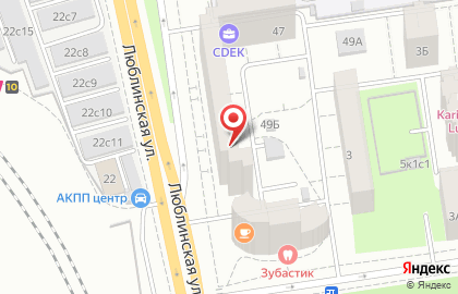 Аккорд на Люблинской улице на карте