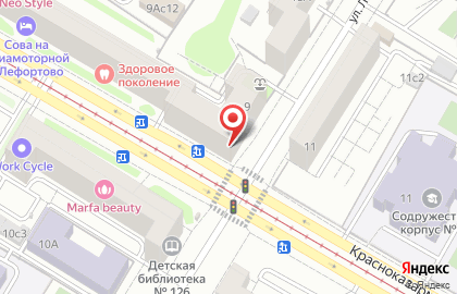 Компания по медосмотрам на Красноказарменной улице на карте