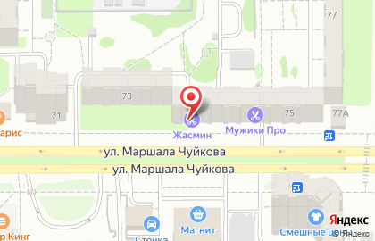 Салон-парикмахерская Жасмин в Ново-Савиновском районе на карте