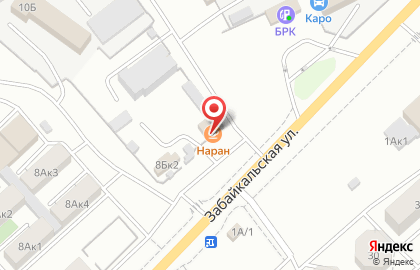 Ресторан Наран на Забайкальской улице на карте