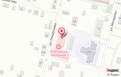 Участковая больница, пос. Хомутово на карте