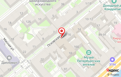 Центральный государственный исторический архив г. Санкт-Петербурга в Санкт-Петербурге на карте