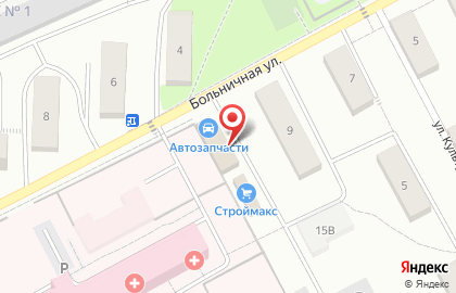 Автоцентр Авто Drive на Больничной улице на карте