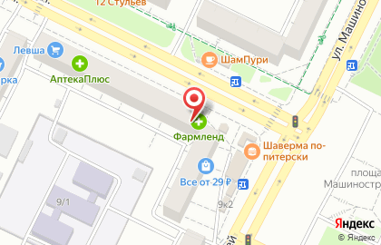 Салон оптики сто Очков на Первомайской улице на карте