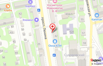 Магазин товаров для праздника Конфетти на проспекте Ленина на карте