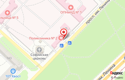 Поликлиника №2 в Волгограде на карте