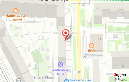 Продуктовый магазин в Москве на карте