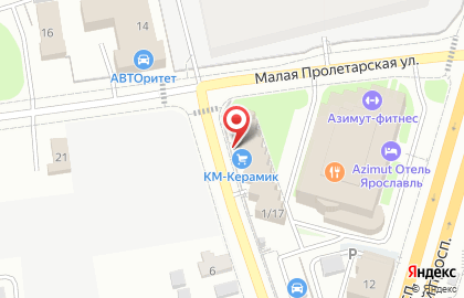 Центр по выплате пенсий и обработке информации ПФР в Ярославской области на карте