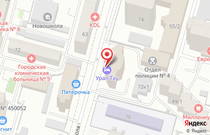 Гостинично-ресторанный комплекс Урал Тау на карте