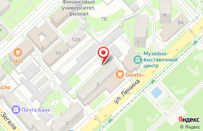 Чайка на улице Ленина на карте