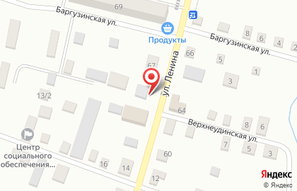 Продовольственный магазин Добрый на улице Ленина на карте