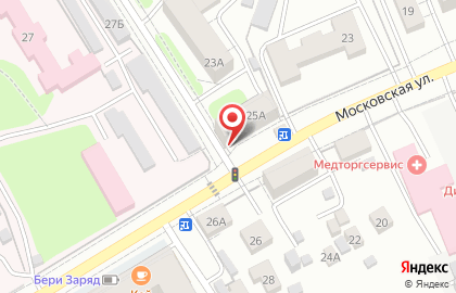 Магазин разливных напитков Секретный гараж на Московской улице на карте
